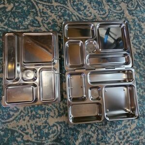 2 Stainless Steel Food Storage Containers for Meals
